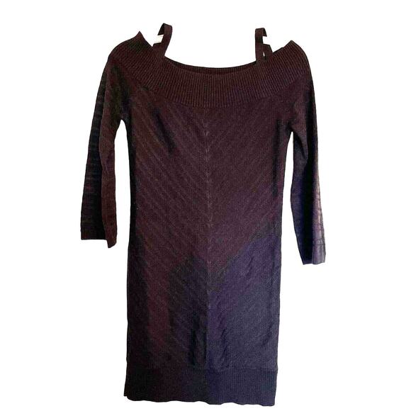 White House Black Market Sweater Dress Cotton stretch Knit Mini size XS - Picture 1 of 11